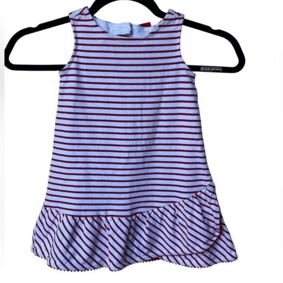 Janie and Jack Red White Stripe Dress - Picture 1 of 4